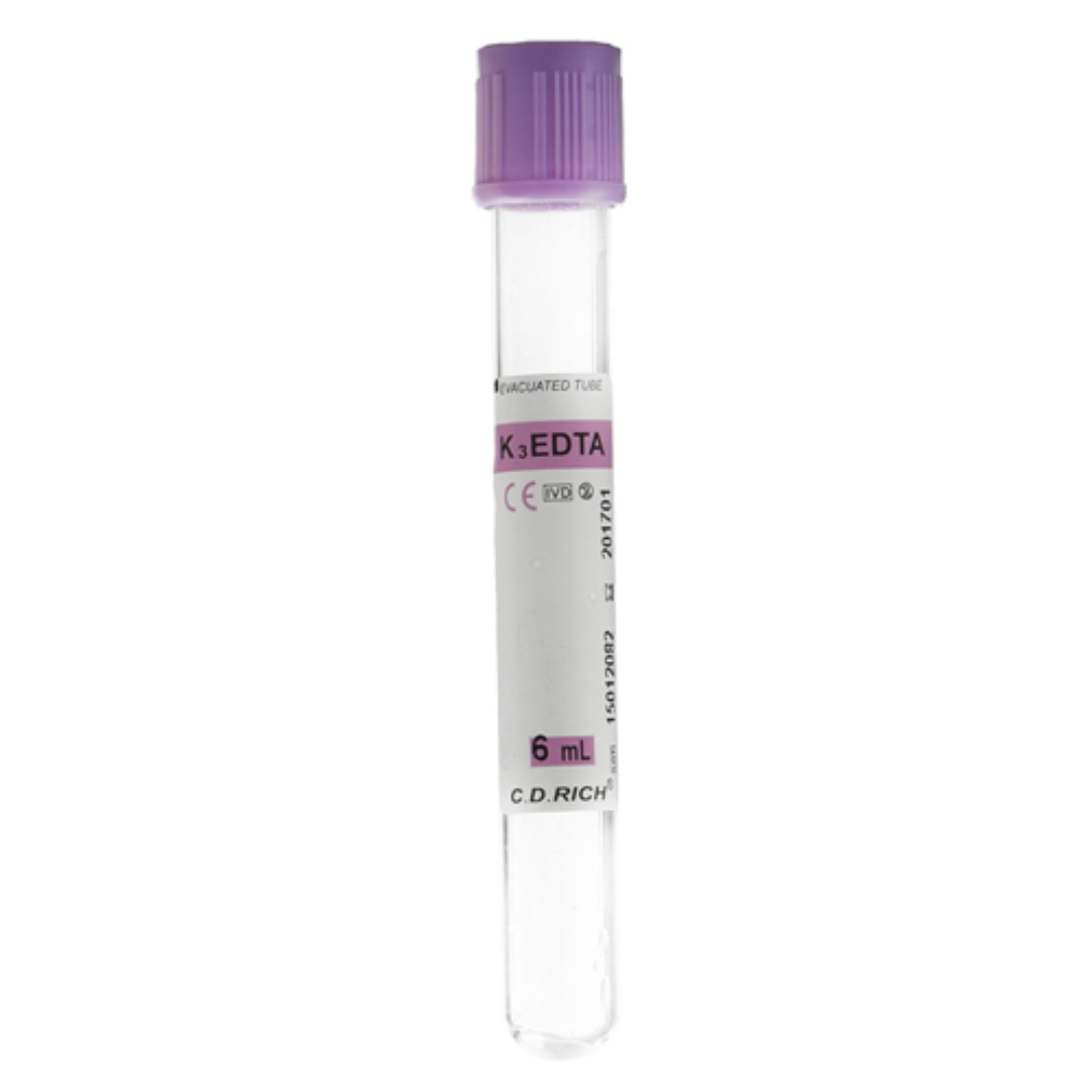 TUBO RECOLECTOR TAPA MORADA